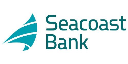 Modern Seacoast Bank logo featuring a stylized sailboat, representing community banking and financial services in Apopka, Florida.