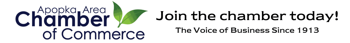 Promotional image of the Apopka Area Chamber of Commerce, highlighting local business support, community networking, and economic development in Apopka, Florida.